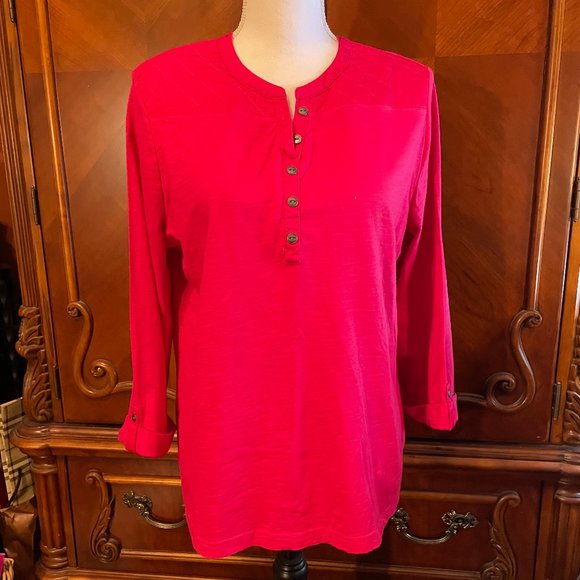 Croft & Barrow Tops - "Croft & Barrow" Red Top